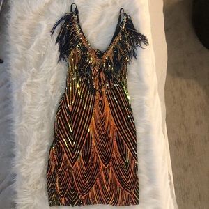 Sparkly mini dress